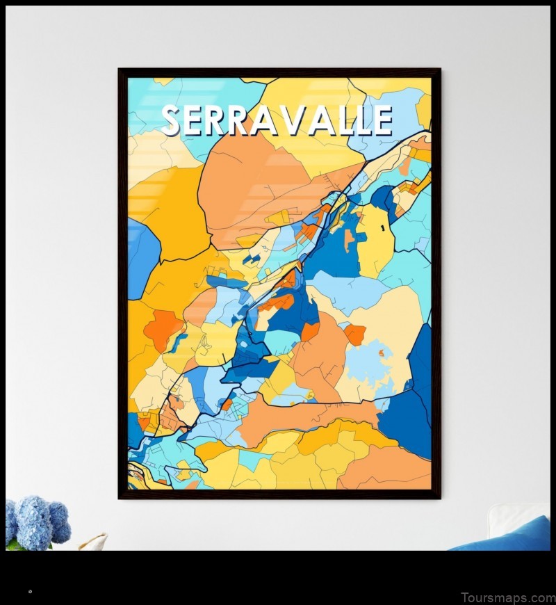 Map of Serravalle San Marino