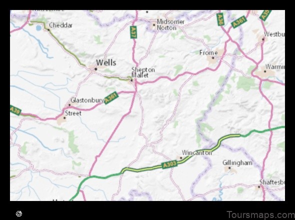 Map of Evercreech United Kingdom