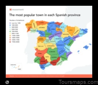 Map of Tajueco Spain