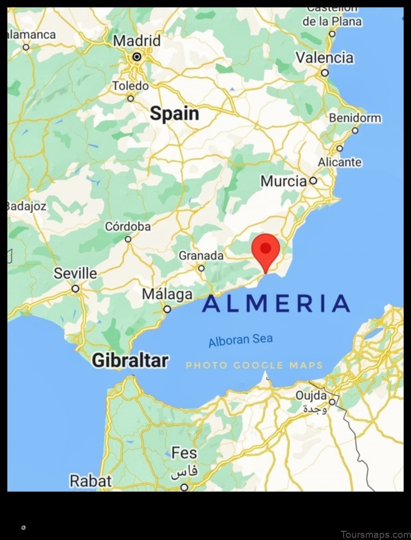 Map of Almiserà Spain