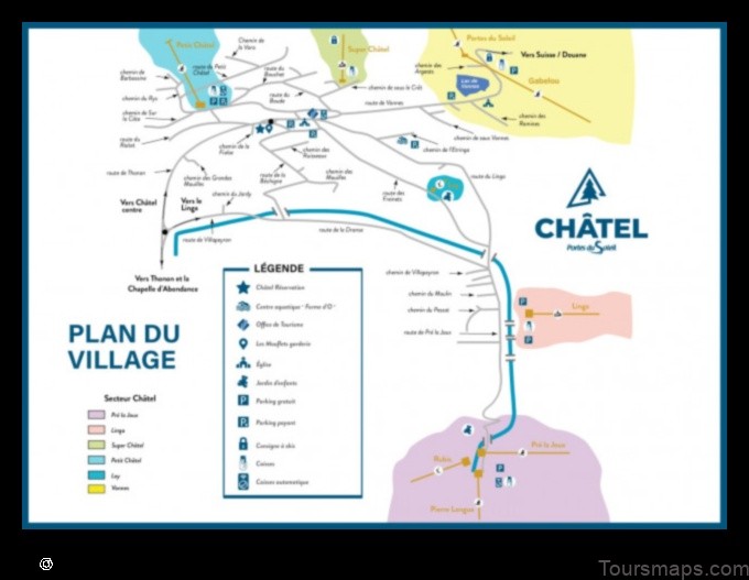 Map of Châtel France