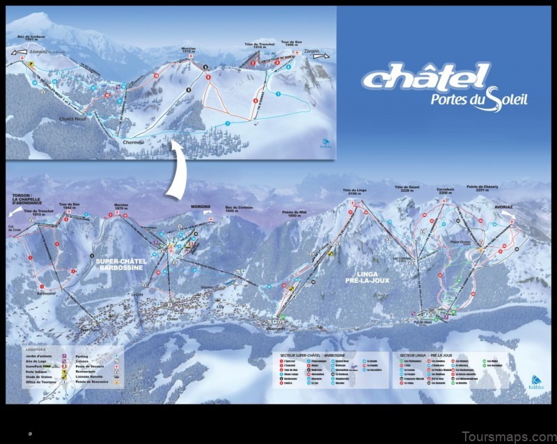 Map of Châtel France