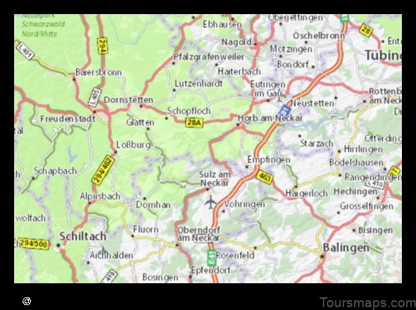 Map of Dettingen Germany