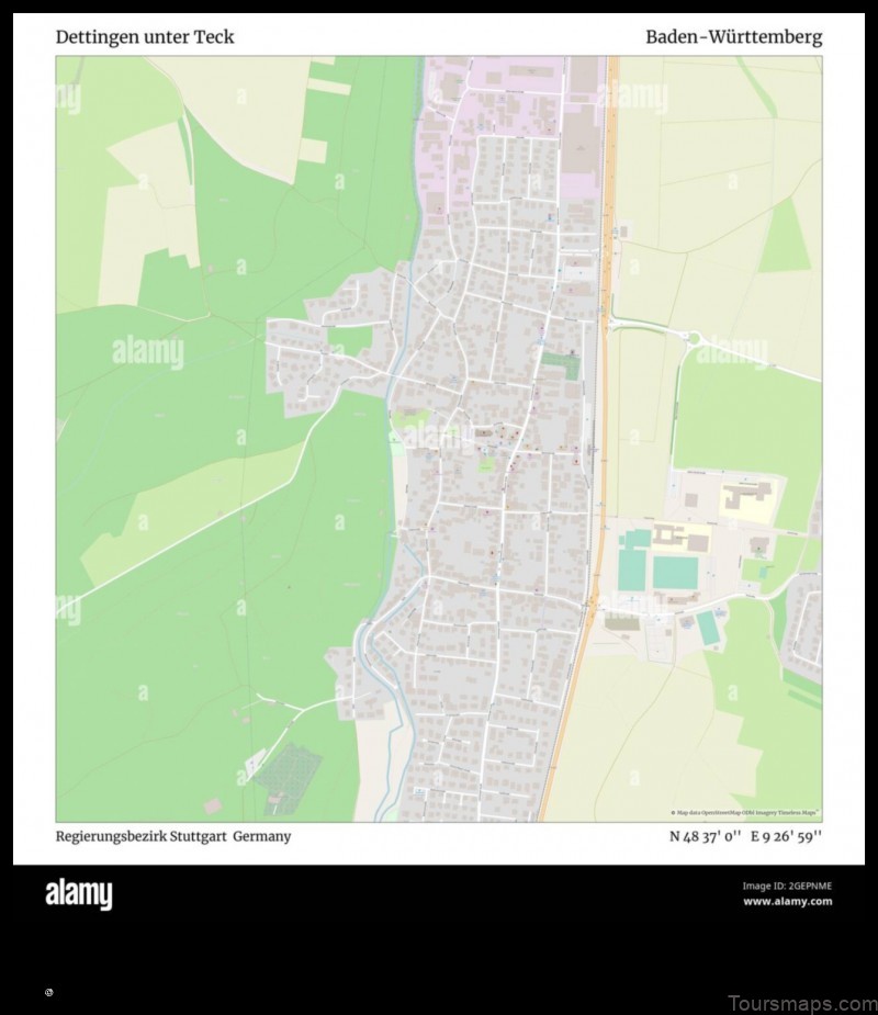 Map of Dettingen Germany