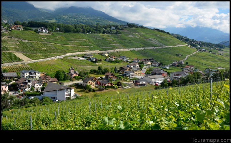 Map of Grimisuat Switzerland