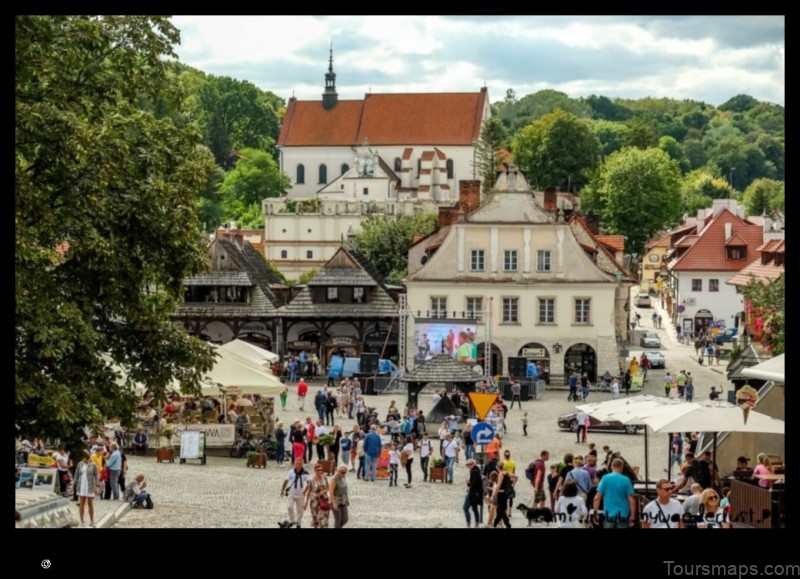 Map of Kazimierz Dolny Poland