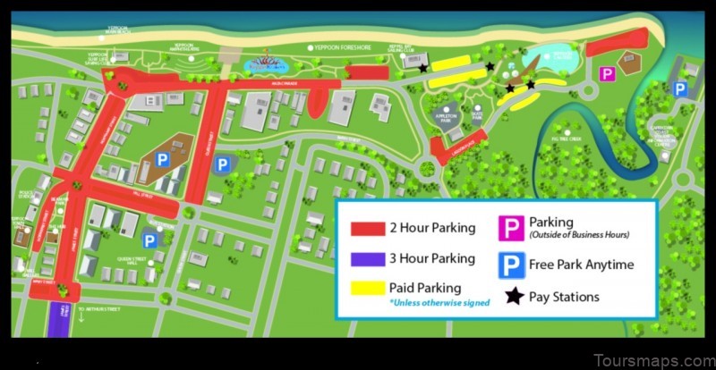Yeppoon Postcode Yeppoon City Centre Map A Guide to the Town Centre - ToursMaps.com